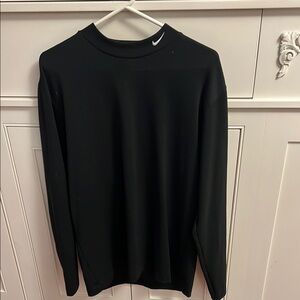 Nike Black Textured Long Sleeve Top